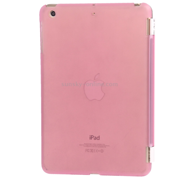 3-folding Slim Smart Cover Companion Case with Sleep & Wake-up Function for iPad mini 1 / 2 / 3 (Pink) 3-folding Slim Smart Cover Companion Case with Sleep & Wake-up Function for iPad mini 1 / 2 / 3 (Pink)