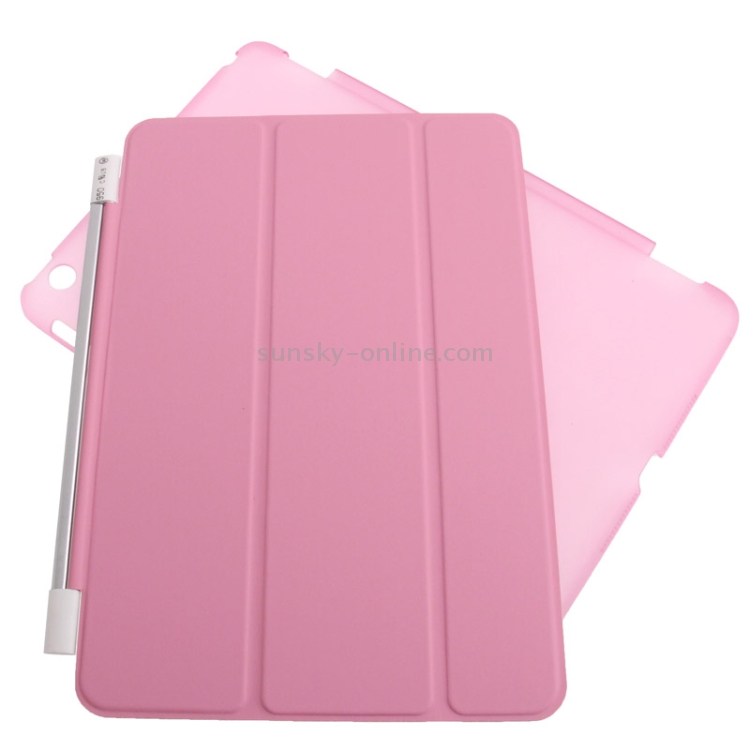 3-folding Slim Smart Cover Companion Case with Sleep & Wake-up Function for iPad mini 1 / 2 / 3 (Pink) 3-folding Slim Smart Cover Companion Case with Sleep & Wake-up Function for iPad mini 1 / 2 / 3 (Pink)