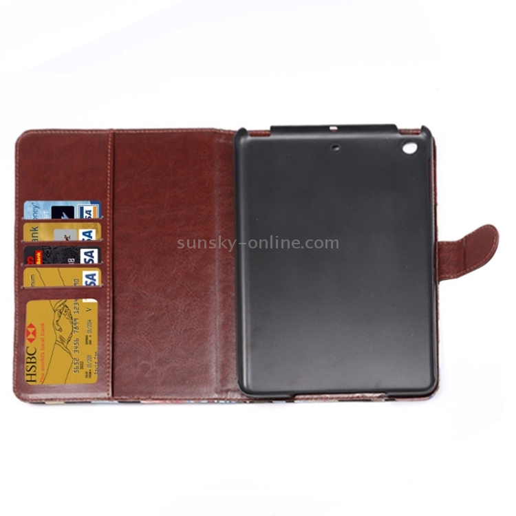 Plaid Texture Leather Case with Holder & Card Slots & Wallet & Sleep Function for iPad Mini3 / Mini 2(Dark Red) Plaid Texture Leather Case with Holder & Card Slots & Wallet & Sleep Function for iPad Mini3 / Mini 2(Dark Red)