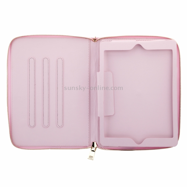 Crown Pattern & Diamond Lattice Texture Diamond Encrusted Carry Case with Holder & Card Slots & Wallet & Lanyard for iPad mini 3 / 2 / 1(Pink) Crown Pattern & Diamond Lattice Texture Diamond Encrusted Carry Case with Holder & Card Slots & Wallet & Lanyard for iPad mini 3 / 2 / 1(Pink)