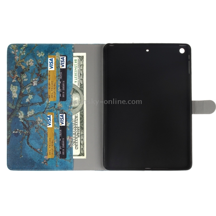 Plum Pattern Leather Case with Holder & Card Slots & Wallet for iPad mini 3 / mini 2 / iPad mini Plum Pattern Leather Case with Holder & Card Slots & Wallet for iPad mini 3 / mini 2 / iPad mini