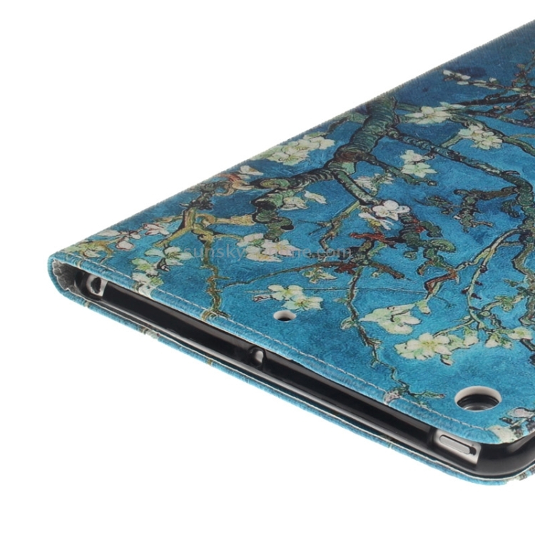 Plum Pattern Leather Case with Holder & Card Slots & Wallet for iPad mini 3 / mini 2 / iPad mini Plum Pattern Leather Case with Holder & Card Slots & Wallet for iPad mini 3 / mini 2 / iPad mini