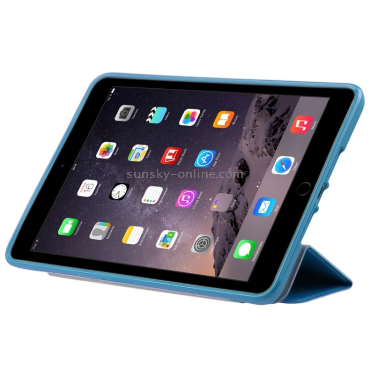 ENKAY Universal SheepSkin PU Protective Cases with Holder and Silicone Back Shell for iPad mini 1 / 2 / 3(Blue) ENKAY Universal SheepSkin PU Protective Cases with Holder and Silicone Back Shell for iPad mini 1 / 2 / 3(Blue)