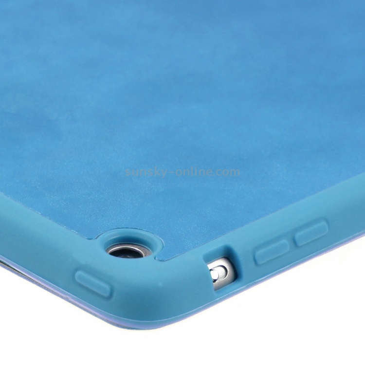 ENKAY Universal SheepSkin PU Protective Cases with Holder and Silicone Back Shell for iPad mini 1 / 2 / 3(Blue) ENKAY Universal SheepSkin PU Protective Cases with Holder and Silicone Back Shell for iPad mini 1 / 2 / 3(Blue)