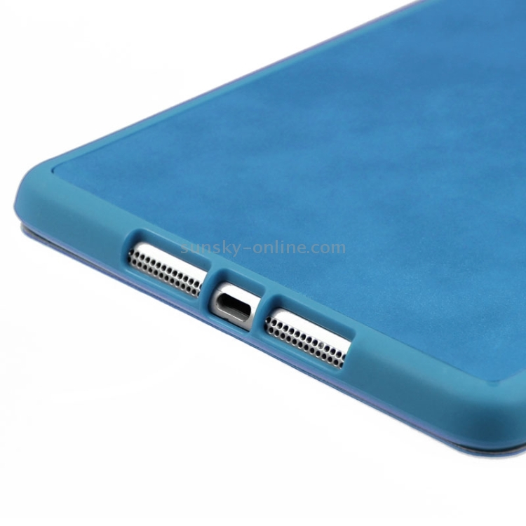 ENKAY Universal SheepSkin PU Protective Cases with Holder and Silicone Back Shell for iPad mini 1 / 2 / 3(Blue) ENKAY Universal SheepSkin PU Protective Cases with Holder and Silicone Back Shell for iPad mini 1 / 2 / 3(Blue)