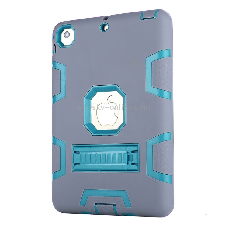 Separable Shock-resistant Double Colored TPU + PC Combination Case with Holder for iPad mini 1 / 2 / 3(Grey + Blue) Separable Shock-resistant Double Colored TPU + PC Combination Case with Holder for iPad mini 1 / 2 / 3(Grey + Blue)