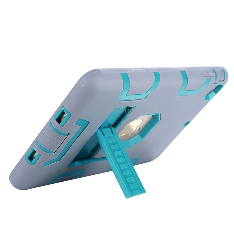 Separable Shock-resistant Double Colored TPU + PC Combination Case with Holder for iPad mini 1 / 2 / 3(Grey + Blue) Separable Shock-resistant Double Colored TPU + PC Combination Case with Holder for iPad mini 1 / 2 / 3(Grey + Blue)