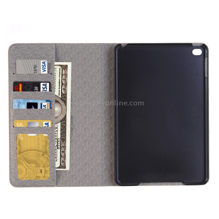 Cross Texture Horizontal Flip Smart Leather Case with Holder & Card Slots & Wallet for iPad Mini 4(Coffee) Cross Texture Horizontal Flip Smart Leather Case with Holder & Card Slots & Wallet for iPad Mini 4(Coffee)