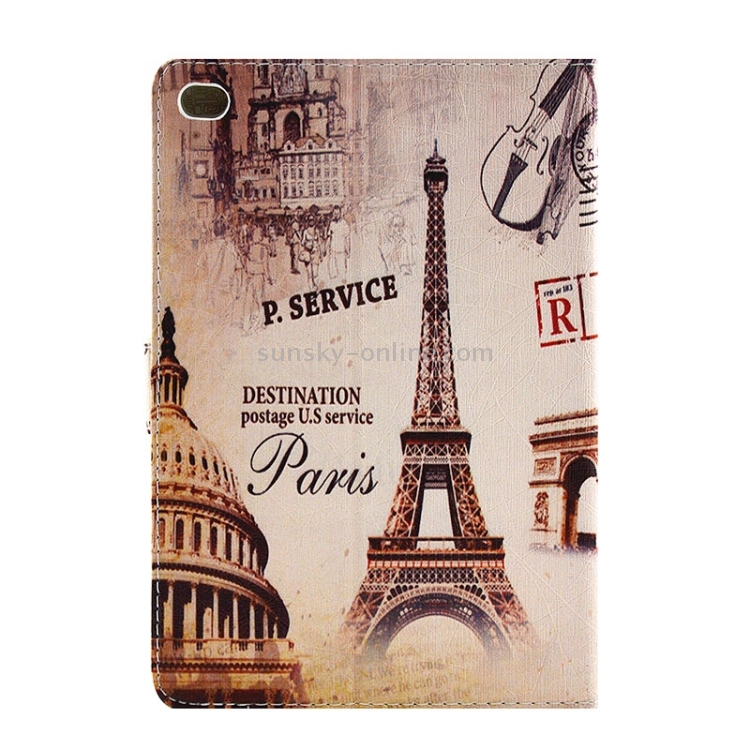 Eiffel Tower Pattern Horizontal Flip Leather Case with Holder for iPad mini 4 Eiffel Tower Pattern Horizontal Flip Leather Case with Holder for iPad mini 4