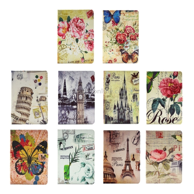 Eiffel Tower Pattern Horizontal Flip Leather Case with Holder for iPad mini 4 Eiffel Tower Pattern Horizontal Flip Leather Case with Holder for iPad mini 4