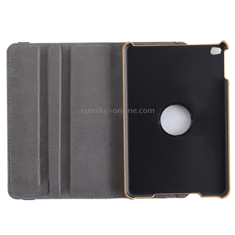 Drawing Pattern 360 Degree Rotation Leather Case with 2 Gears Holder for iPad mini 4 Drawing Pattern 360 Degree Rotation Leather Case with 2 Gears Holder for iPad mini 4