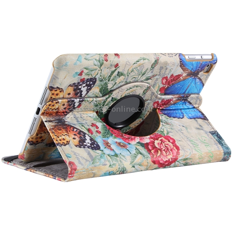 Drawing Pattern 360 Degree Rotation Leather Case with 2 Gears Holder for iPad mini 4 Drawing Pattern 360 Degree Rotation Leather Case with 2 Gears Holder for iPad mini 4
