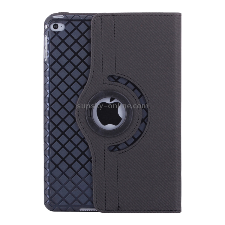 Denim Texture Horizontal Flip Solid Color Leather Case with 360 Degrees Rotation Holder & Card Slots & Wallet for iPad mini 4(Black) Denim Texture Horizontal Flip Solid Color Leather Case with 360 Degrees Rotation Holder & Card Slots & Wallet for iPad mini 4(Black)