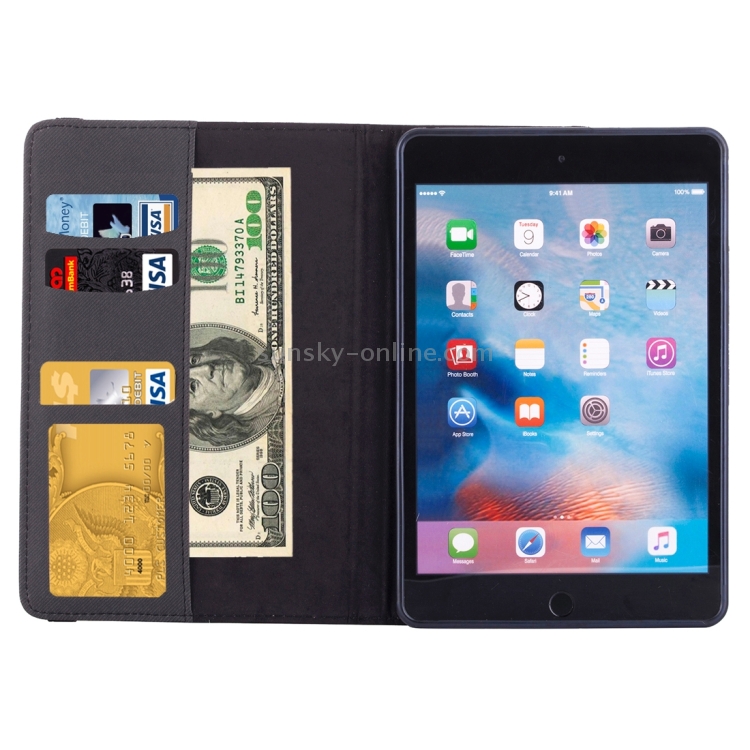 Denim Texture Horizontal Flip Solid Color Leather Case with 360 Degrees Rotation Holder & Card Slots & Wallet for iPad mini 4(Black) Denim Texture Horizontal Flip Solid Color Leather Case with 360 Degrees Rotation Holder & Card Slots & Wallet for iPad mini 4(Black)