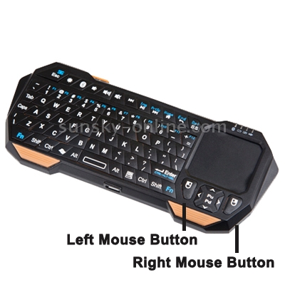 Mini Bluetooth Keyboard with Built in Touchpad for iPad mini 1 / 2 / 3 , Working Distance: 10m , Designed for iOS / Android / Windows Operating System Tablet PC (The iOS Systems do not Support the iPad / iPhone touch, but Macbook and iMac Support.)(Black) Mini Bluetooth Keyboard with Built in Touchpad for iPad mini 1 / 2 / 3 , Working Distance: 10m , Designed for iOS / Android / Windows Operating System Tablet PC (The iOS Systems do not Support the iPad / iPhone touch, but Macbook and iMac Support.)(Black)