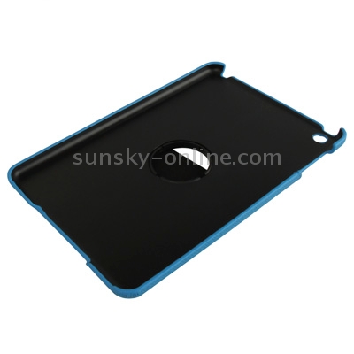 360 Degree Rotatable Cross Texture Plastic Case with Holder & Elastic Hand Strap for iPad mini 1 / 2 / 3(Blue) 360 Degree Rotatable Cross Texture Plastic Case with Holder & Elastic Hand Strap for iPad mini 1 / 2 / 3(Blue)