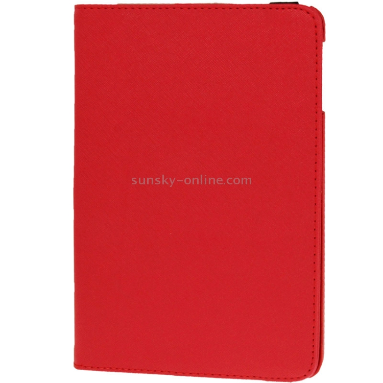 360 Degree Rotation Cross Texture Leather Case with Holder & Credit Card Slots for iPad mini 1 / 2 / 3 (Red) 360 Degree Rotation Cross Texture Leather Case with Holder & Credit Card Slots for iPad mini 1 / 2 / 3 (Red)