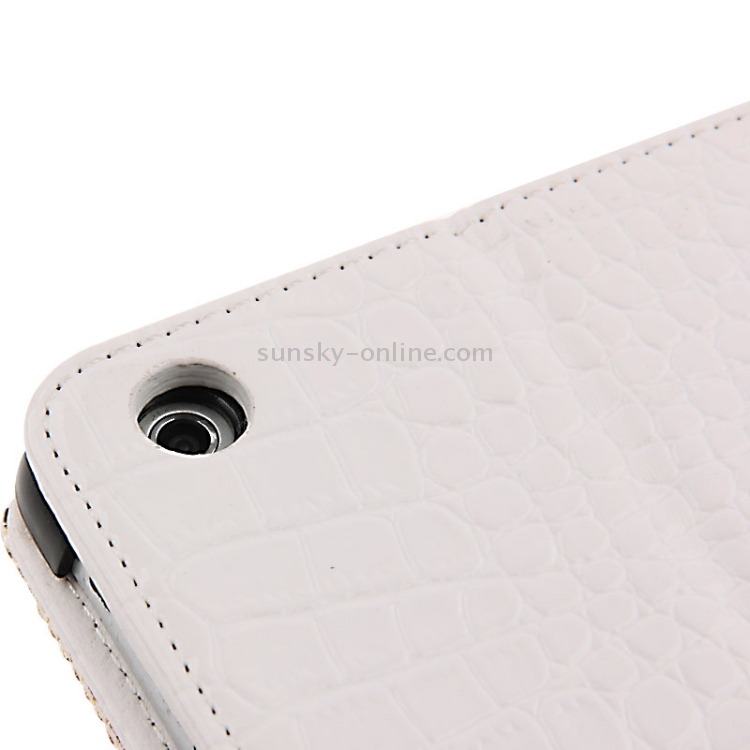 Crystal Diamond Encrusted Leather Case with 4-angle Holder for iPad mini 1 / 2 / 3(White) Crystal Diamond Encrusted Leather Case with 4-angle Holder for iPad mini 1 / 2 / 3(White)