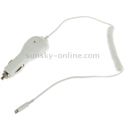 5V 2.1A High Performance 8Pin Car Charger Retractable Cable for iPad Air / iPad 4 / iPad mini 1 / 2 / 3 / iPhone 6 & 6 Plus / 5 & 5S & 5C / iPod touch 5 / 6, Cable Length: 40cm-130cm(White) 5V 2.1A High Performance 8Pin Car Charger Retractable Cable for iPad Air / iPad 4 / iPad mini 1 / 2 / 3 / iPhone 6 & 6 Plus / 5 & 5S & 5C / iPod touch 5 / 6, Cable Length: 40cm-130cm(White)
