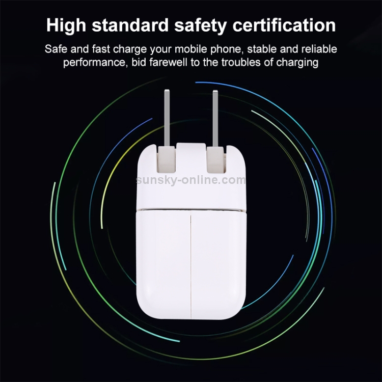 10W USB Charging Adapter with Foldable Plug, US Plug(White) 10W USB Charging Adapter with Foldable Plug, US Plug(White)