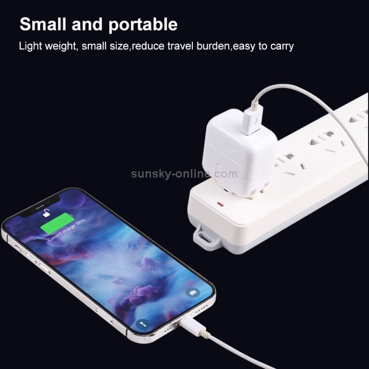 10W USB Charging Adapter with Foldable Plug, US Plug(White) 10W USB Charging Adapter with Foldable Plug, US Plug(White)