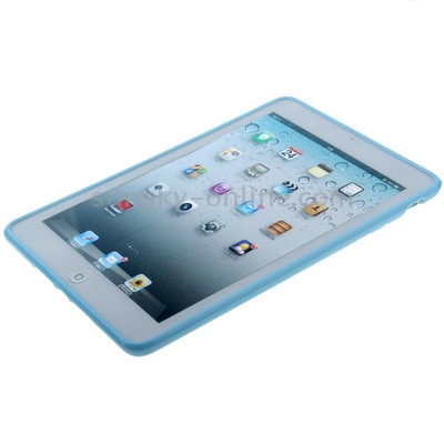 Smooth Pure Color TPU Case for iPad mini 1 / 2 / 3 (Blue) Smooth Pure Color TPU Case for iPad mini 1 / 2 / 3 (Blue)