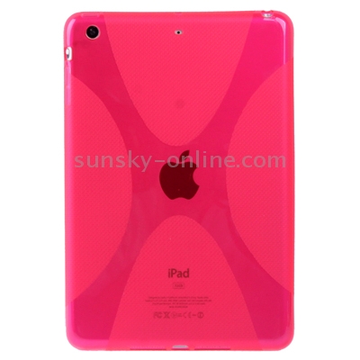 X-Shaped TPU Case for iPad mini 1 / 2 / 3 (Magenta) X-Shaped TPU Case for iPad mini 1 / 2 / 3 (Magenta)