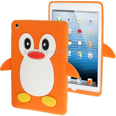 3D Penguin Style Silicon Case for iPad mini / mini 2 Retina(Orange) 3D Penguin Style Silicon Case for iPad mini / mini 2 Retina(Orange)