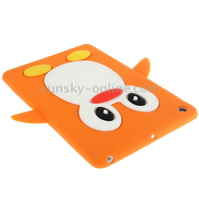 3D Penguin Style Silicon Case for iPad mini / mini 2 Retina(Orange) 3D Penguin Style Silicon Case for iPad mini / mini 2 Retina(Orange)