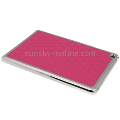 Gird Pattern Plating Skinning Plastic Protective Case for iPad mini 1 / 2 / 3(Magenta) Gird Pattern Plating Skinning Plastic Protective Case for iPad mini 1 / 2 / 3(Magenta)