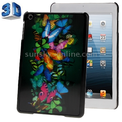 3D Style Colorful Butterfly Pattern Plastic Protect Case for iPad mini 1 / 2 / 3 3D Style Colorful Butterfly Pattern Plastic Protect Case for iPad mini 1 / 2 / 3