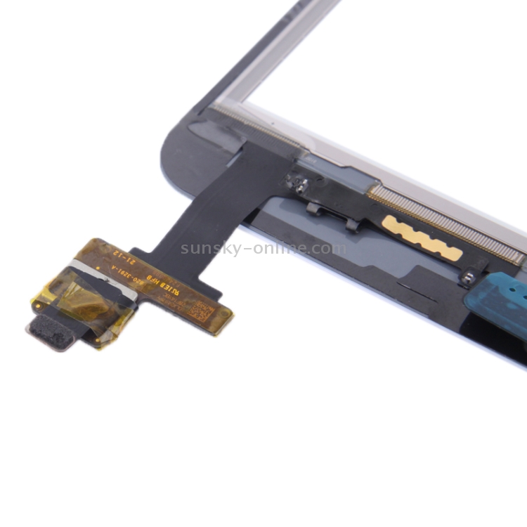Pantalla digitalizadora de vidrio táctil + Chip IC + Ensamblaje flexible de control para iPad mini y iPad mini 2 (blanco) - 3