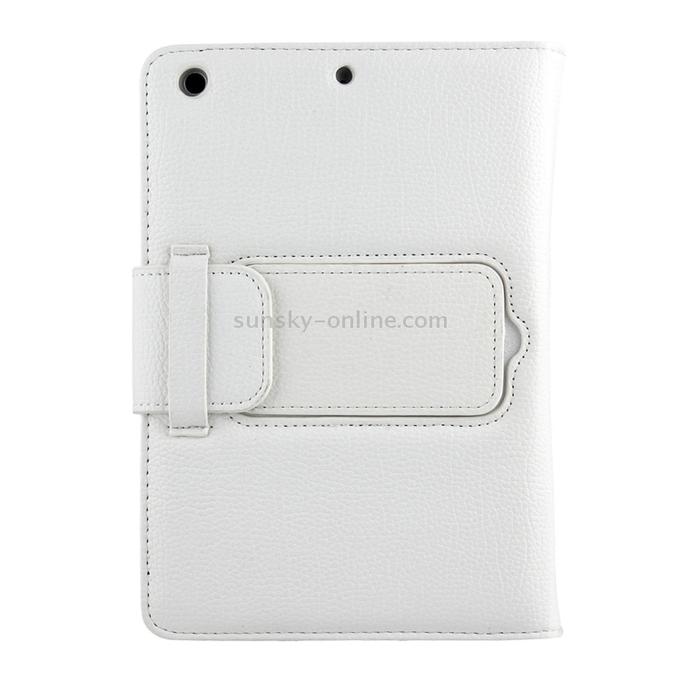 For iPad mini 4 / mini 3 / mini 2 / mini Detachable Bluetooth Keyboard and Leather Tablet Case with Holder(White) For iPad mini 4 / mini 3 / mini 2 / mini Detachable Bluetooth Keyboard and Leather Tablet Case with Holder(White)