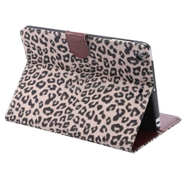Leopard Texture Leather Case with Card Slots & Holder & Wallet & Sleep Function for iPad mini 3 / mini 2 Retina(Brown) Leopard Texture Leather Case with Card Slots & Holder & Wallet & Sleep Function for iPad mini 3 / mini 2 Retina(Brown)