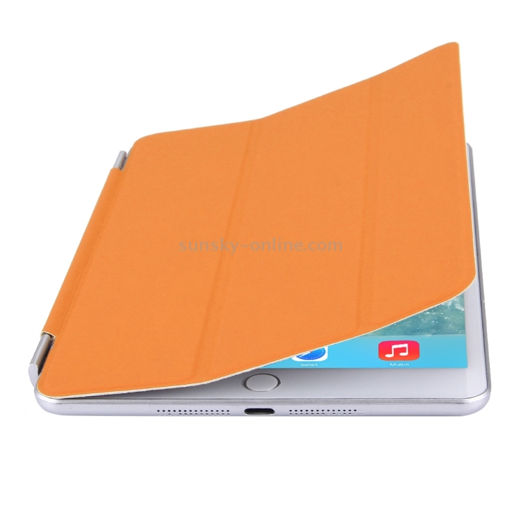 Single Side Polyurethane Smart Cover with 3-Folding Holder for iPad mini / mini 2 Retina / 3(Orange) Single Side Polyurethane Smart Cover with 3-Folding Holder for iPad mini / mini 2 Retina / 3(Orange)