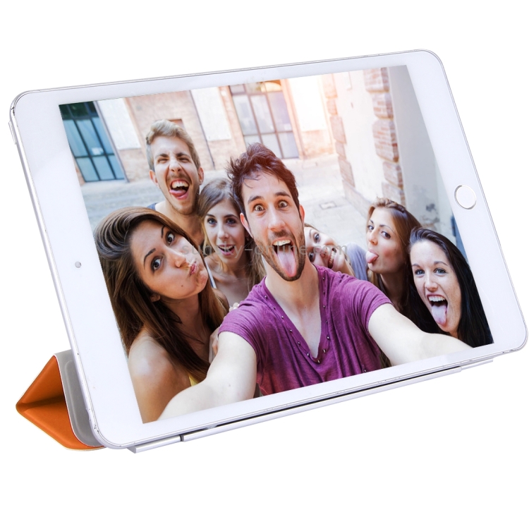 Single Side Polyurethane Smart Cover with 3-Folding Holder for iPad mini / mini 2 Retina / 3(Orange) Single Side Polyurethane Smart Cover with 3-Folding Holder for iPad mini / mini 2 Retina / 3(Orange)