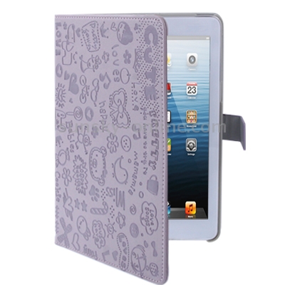 Magic Girl Emboss Pattern Leather Case with Holder for iPad mini 1 / 2 / 3(Purple) Magic Girl Emboss Pattern Leather Case with Holder for iPad mini 1 / 2 / 3(Purple)