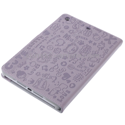 Magic Girl Emboss Pattern Leather Case with Holder for iPad mini 1 / 2 / 3(Purple) Magic Girl Emboss Pattern Leather Case with Holder for iPad mini 1 / 2 / 3(Purple)