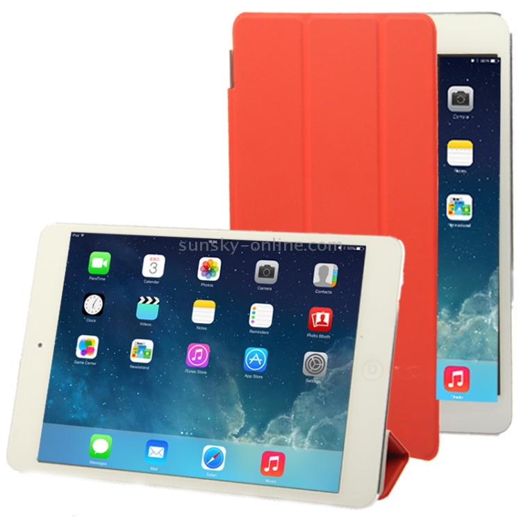 3-folding Smart Cover for iPad mini 1 / 2 / 3 (Red) 3-folding Smart Cover for iPad mini 1 / 2 / 3 (Red)