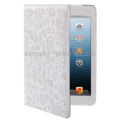 Magic Girl Leather Case with 3-angle Viewing Stand for iPad mini 1 / 2 / 3(White) Magic Girl Leather Case with 3-angle Viewing Stand for iPad mini 1 / 2 / 3(White)