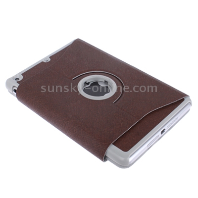 360 Degree Rotatable Cross Texture Leather Case with Holder for iPad mini 1 / 2 / 3 (Coffee) 360 Degree Rotatable Cross Texture Leather Case with Holder for iPad mini 1 / 2 / 3 (Coffee)