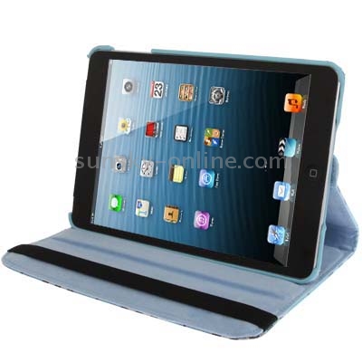 360 Degree Rotation Checkerboard Leather Case with Holder for iPad mini 1 / 2 / 3 (Baby Blue) 360 Degree Rotation Checkerboard Leather Case with Holder for iPad mini 1 / 2 / 3 (Baby Blue)