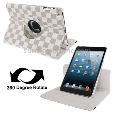 Box Style 360 Degree Rotatable Leather Case with Holder for iPad mini 1 / 2 / 3(White) Box Style 360 Degree Rotatable Leather Case with Holder for iPad mini 1 / 2 / 3(White)