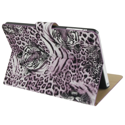 Leopard Texture Leather Case with Credit Card Slots & Holder for iPad mini 1 / 2 / 3(Purple) Leopard Texture Leather Case with Credit Card Slots & Holder for iPad mini 1 / 2 / 3(Purple)