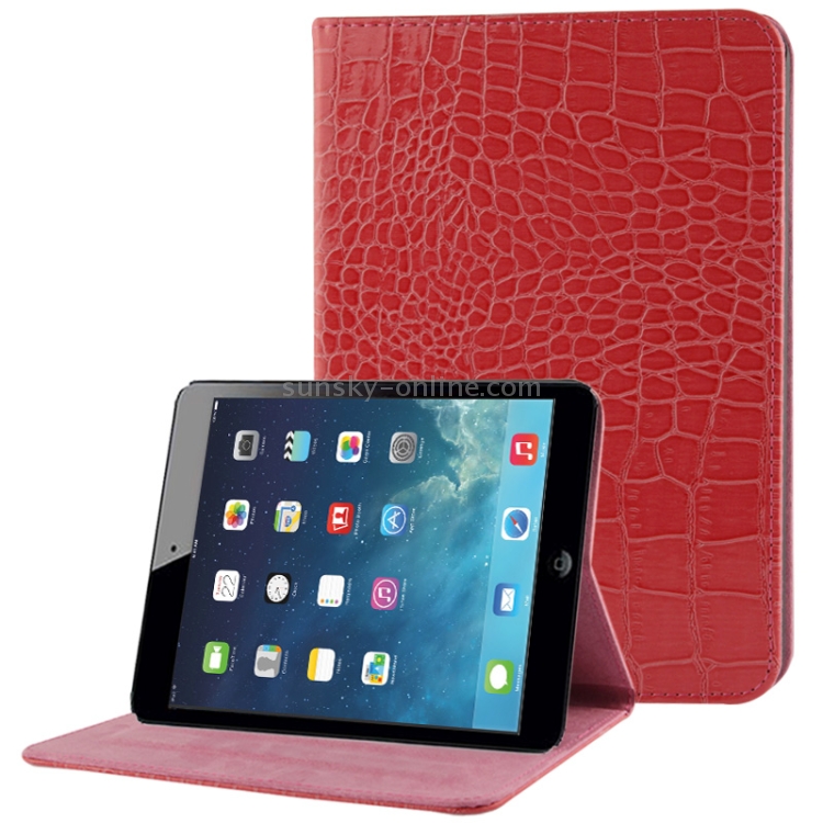 Crocodile Texture Leather Case with 3-angle Viewing Holder for iPad mini 1 / 2 / 3(Magenta) Crocodile Texture Leather Case with 3-angle Viewing Holder for iPad mini 1 / 2 / 3(Magenta)