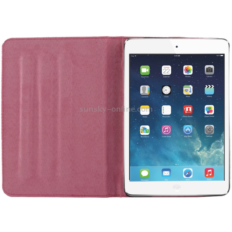Crocodile Texture Leather Case with 3-angle Viewing Holder for iPad mini 1 / 2 / 3(Magenta) Crocodile Texture Leather Case with 3-angle Viewing Holder for iPad mini 1 / 2 / 3(Magenta)