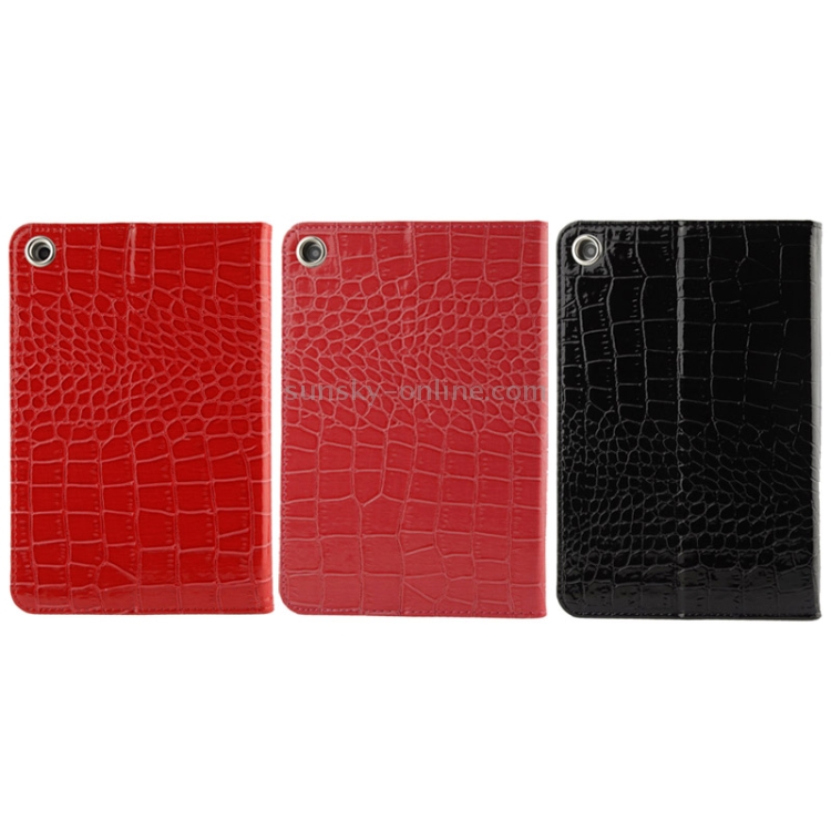 Crocodile Texture Leather Case with 3-angle Viewing Holder for iPad mini 1 / 2 / 3(Magenta) Crocodile Texture Leather Case with 3-angle Viewing Holder for iPad mini 1 / 2 / 3(Magenta)