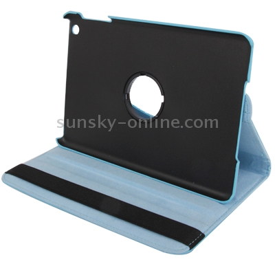 360 Degree Rotation Leather Case with Holder for iPad mini / mini 2 Retina(Baby Blue) 360 Degree Rotation Leather Case with Holder for iPad mini / mini 2 Retina(Baby Blue)