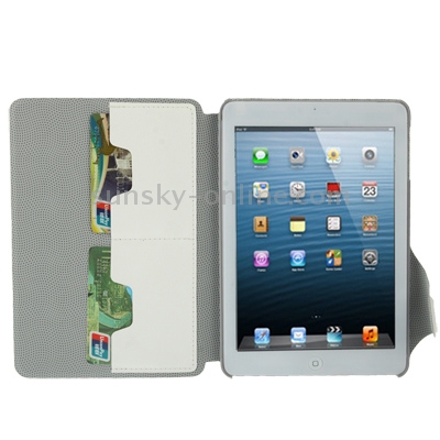 Svepa Discoloring Leather Case with Holder & Credit Card Slots Function for iPad mini 1 / 2 / 3(White) Svepa Discoloring Leather Case with Holder & Credit Card Slots Function for iPad mini 1 / 2 / 3(White)