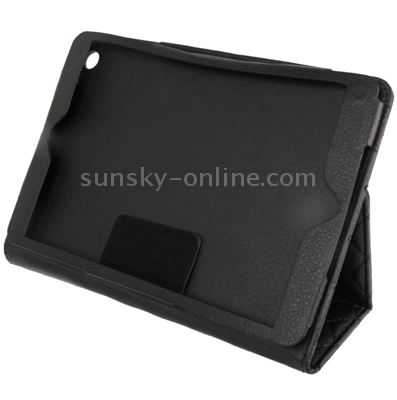 Plaid Texture Soft Leather Case with Holder & Sleep / Wake-up Function for iPad mini / mini 2 Retina(Black) Plaid Texture Soft Leather Case with Holder & Sleep / Wake-up Function for iPad mini / mini 2 Retina(Black)